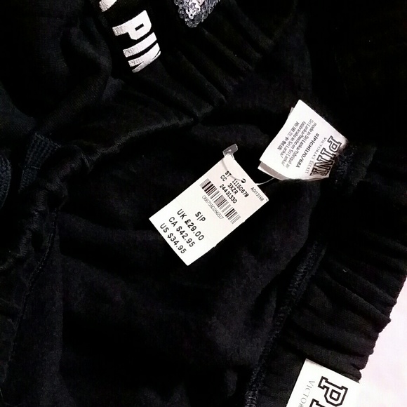 HTF VS Pink Bling Hoodie & Shorts Set - Picture 6 of 8